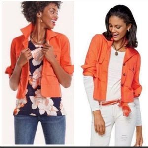 CAbi Orange Lily Jacket Style #5098 Size Small